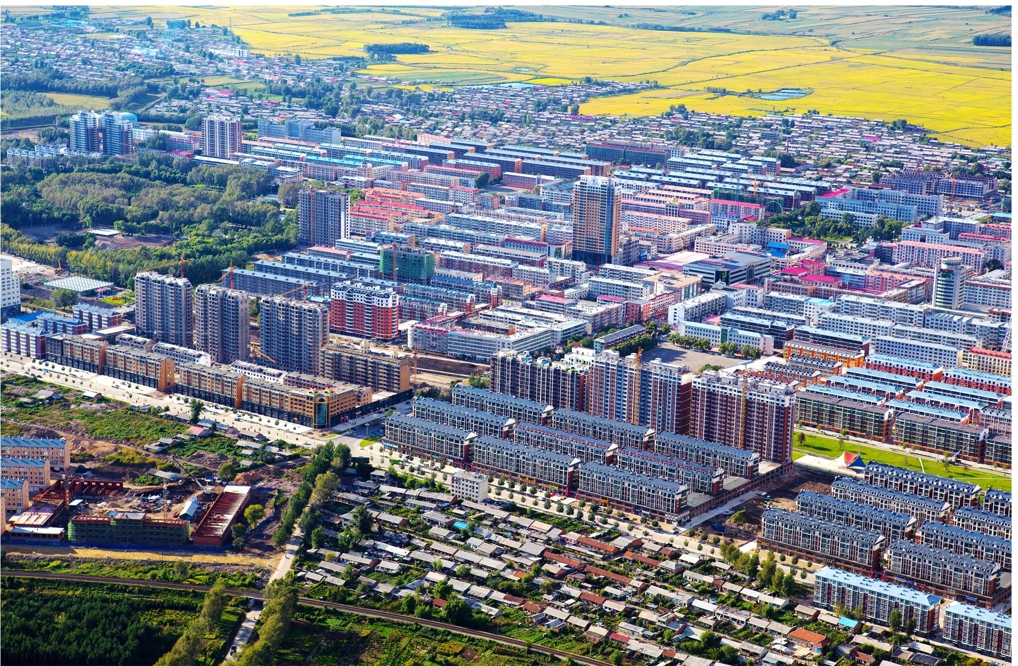 鐵力市城市鳥瞰